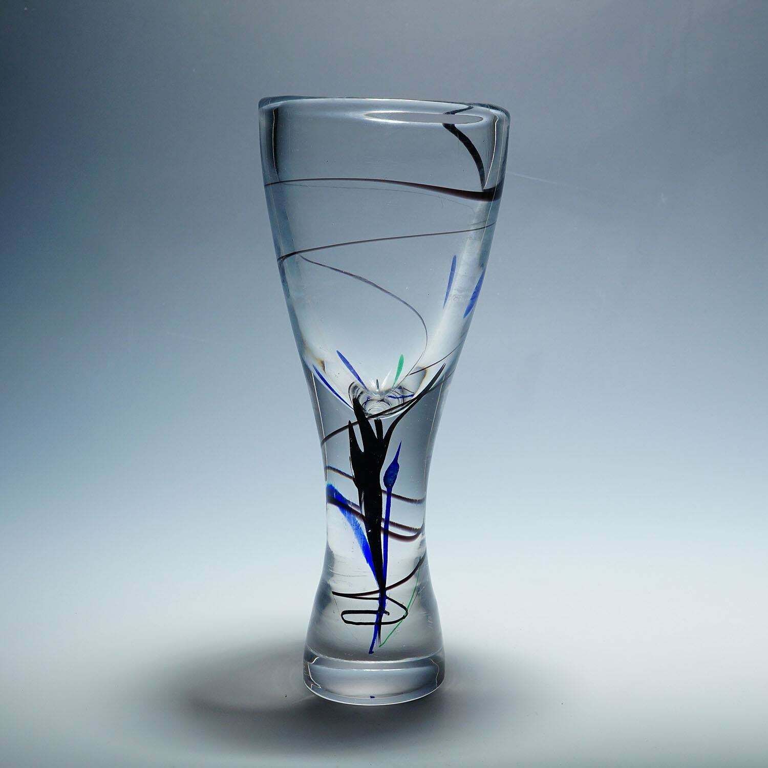 Vase Of The Abstracta Series, Vicke Lindstrand For Kosta, Sweden 1950s photo furniture