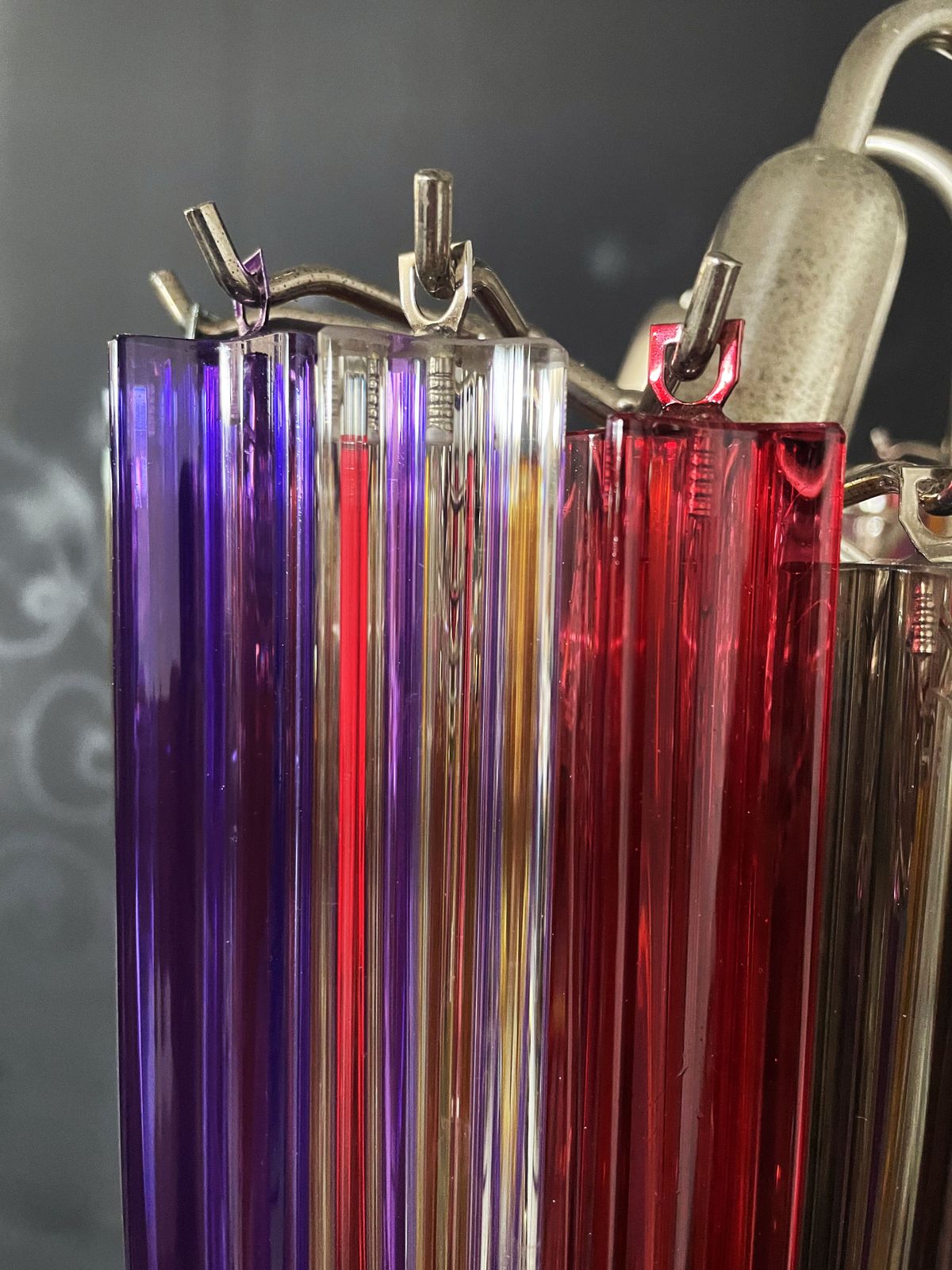 Modern Quadriedri Glass Chandelier   60 Multicolored Prism Quadriedri photo furniture