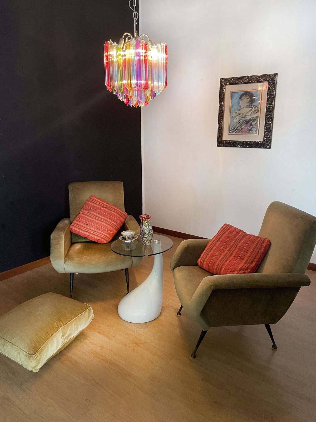 photo buy Modern Quadriedri Glass Chandelier   60 Multicolored Prism Quadriedri