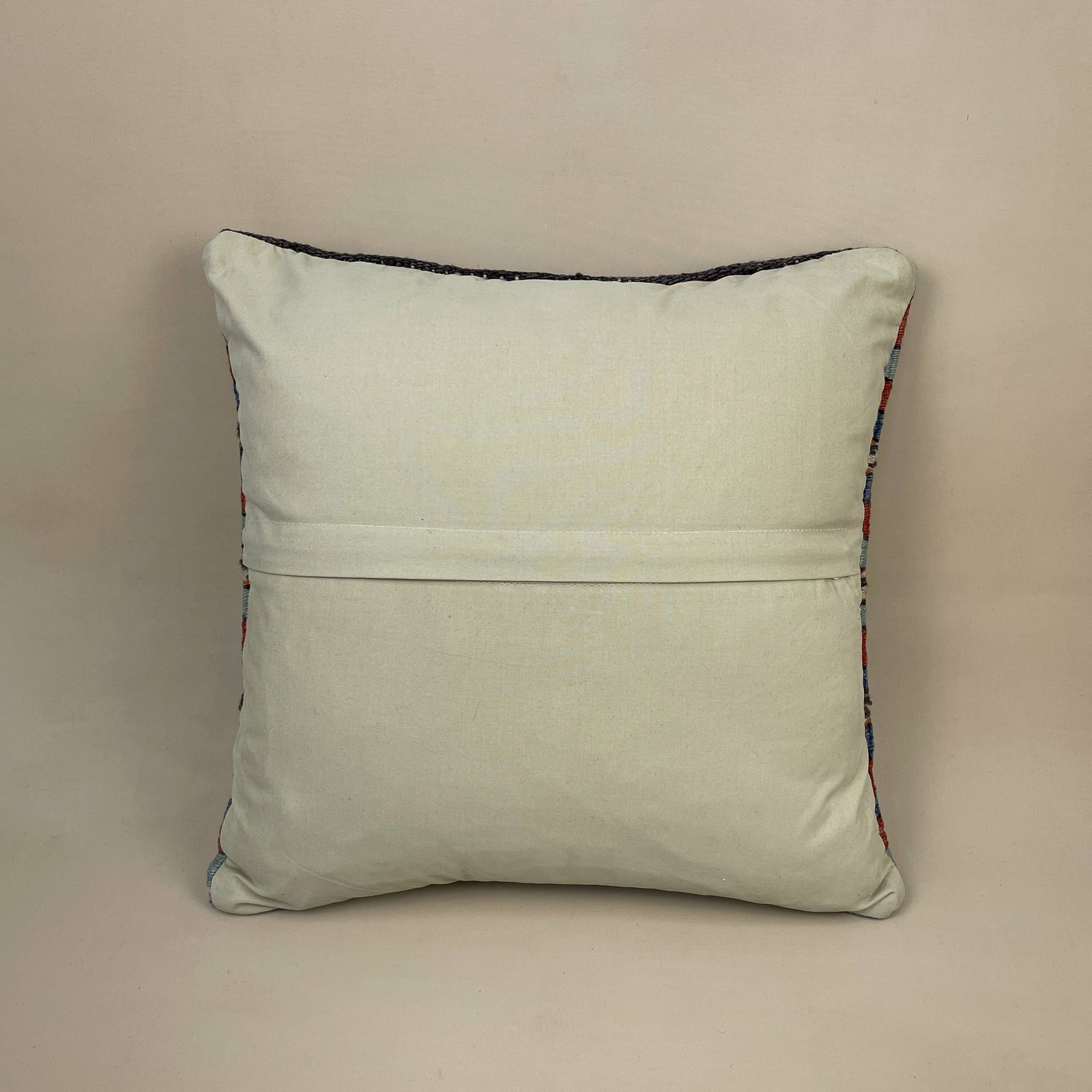 Antique Kilim Cushion Turkish Pillow Feather Filled Handwoven Striped Red Green Blue photo Textiles