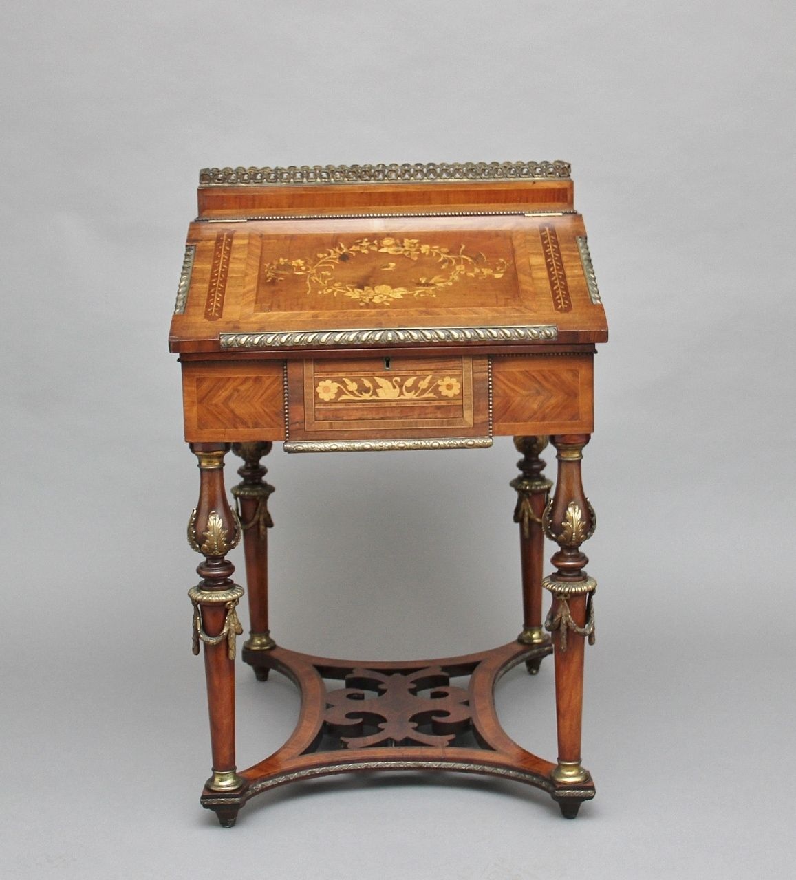 19th Century Kingwood And Ormolu Mounted Partners Desk photo furniture