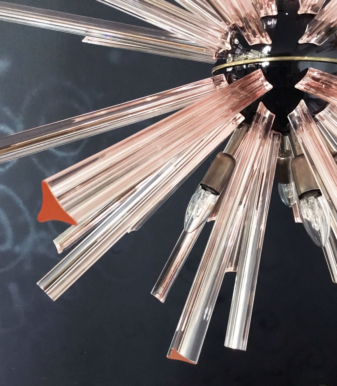 Crystal Prism Sputnik Chandeliers   50 Pink Prisms photo buy
