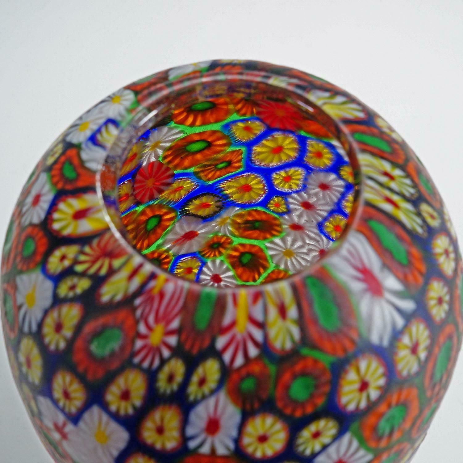 Vase With Redentore And Kiku Murrines Ermanno Toso For Fratelli Toso 1960s photo 4842.0
