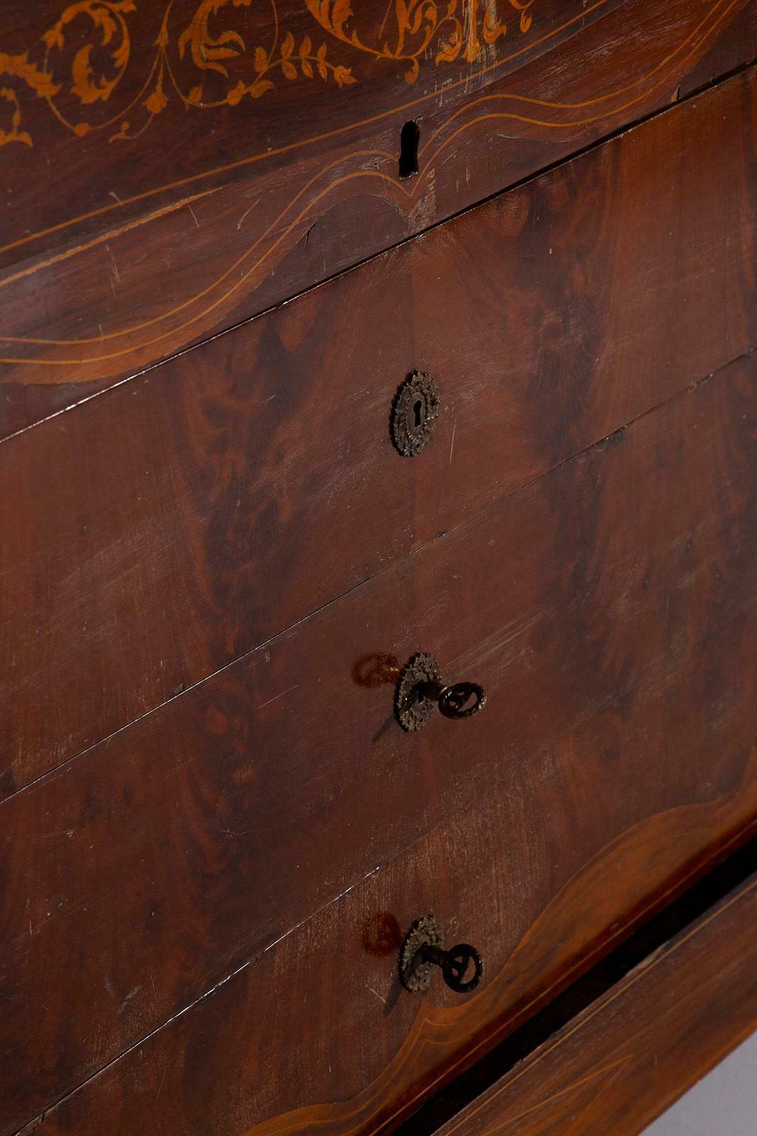 Italian Wooden Desk Chest Of Drawers photo Furniture