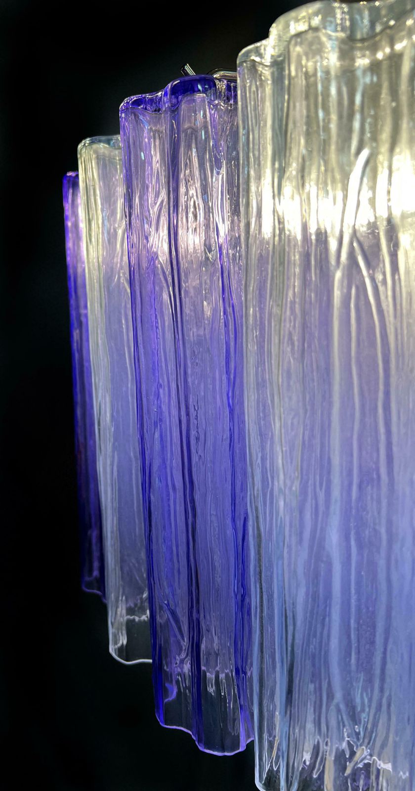 Murano Glass Chandelier, Tronchi Glasses By Valentina Planta photo furniture