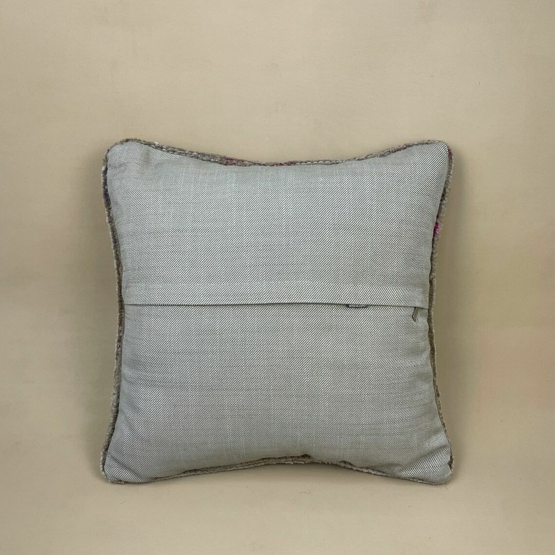 Antique Kilim Cushion Turkish  Pillow Feather Filled Handwoven Muted Beige Pink photo Textiles