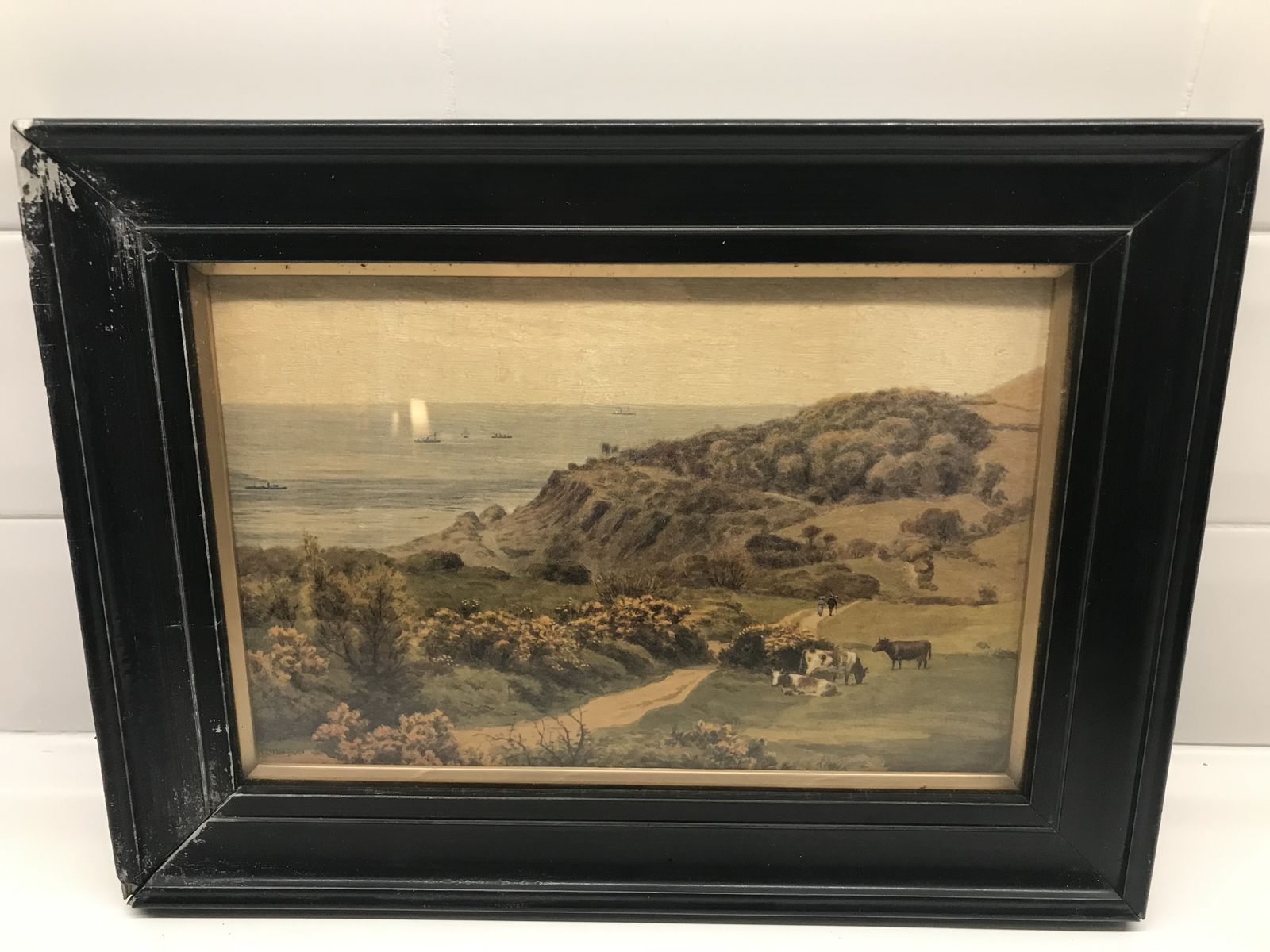 Antique Oil Painting By A.R . Quinton photo furniture