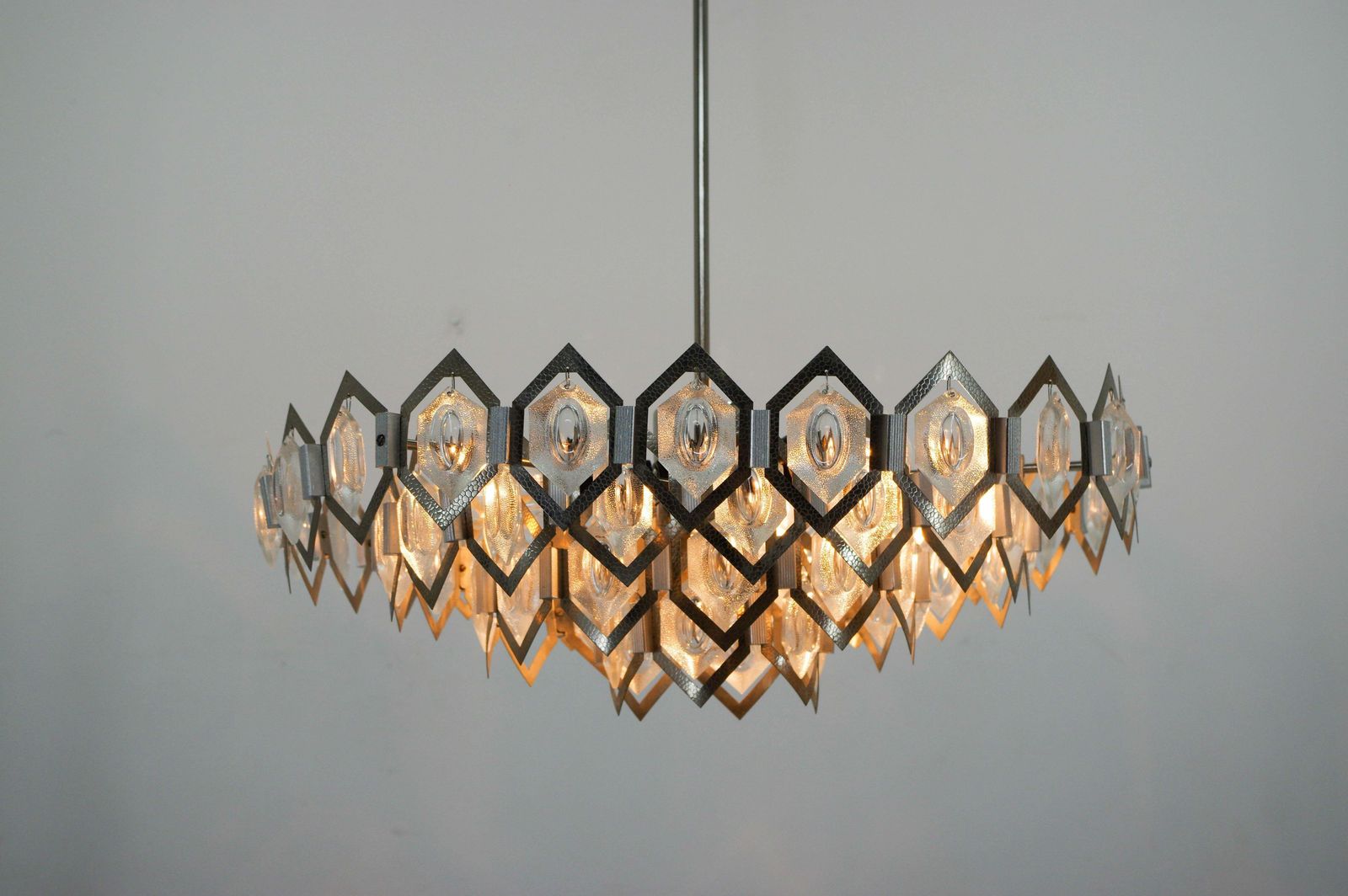 Midcentury Chandelier Designed By Bejvl For Kamenicky Senov, 1960s photo for sale