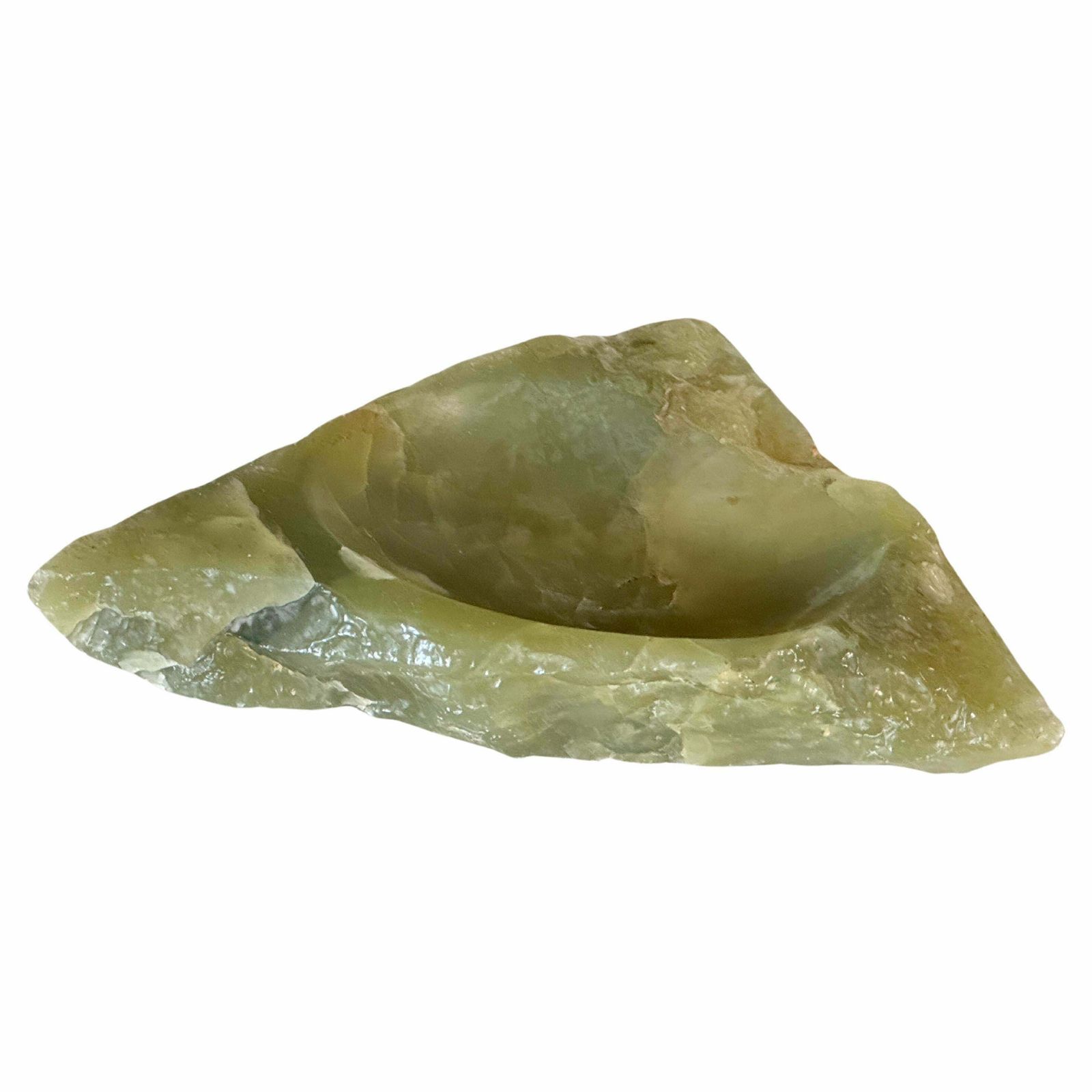 Ashtray Or Vide Poche In Onyx, In Flash Green Color, Italy 1960