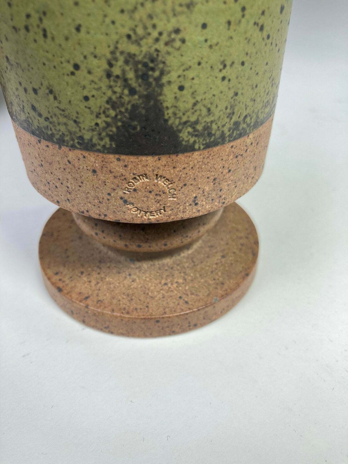 Robin Welch Set Of Three 1970's Studio Pottery Vases photo vintage