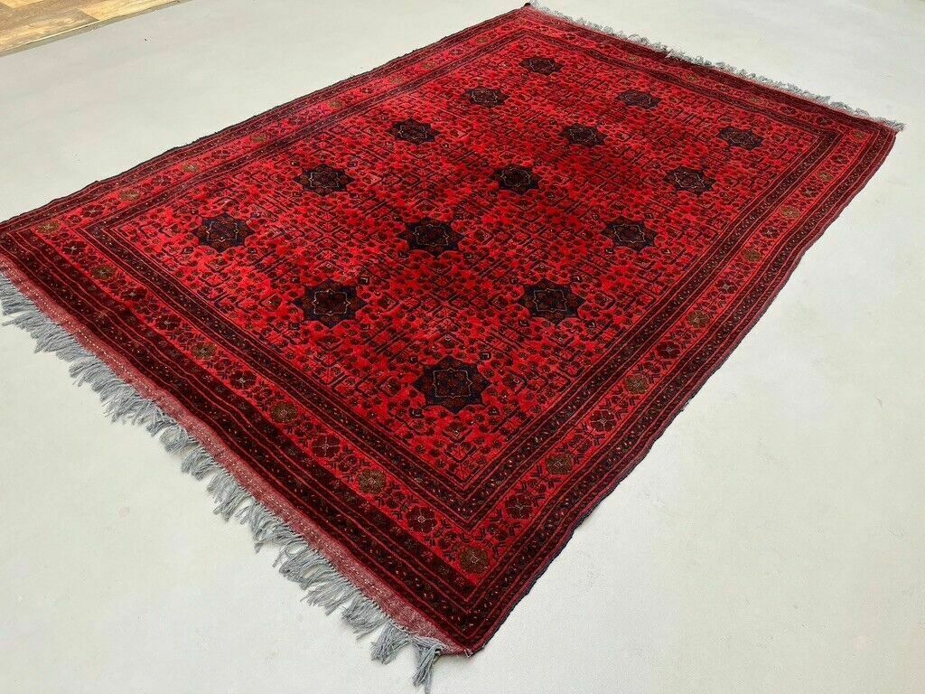 Afghan Khal Mohammadi Rug 300x195 Cm, Vintage Turkoman Ersari Rug photo Textiles