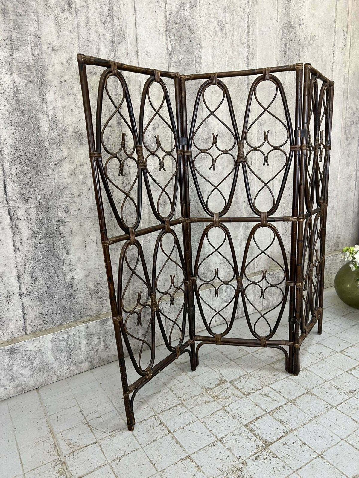Bamboo Screen Room Divider, 1960s photo buy