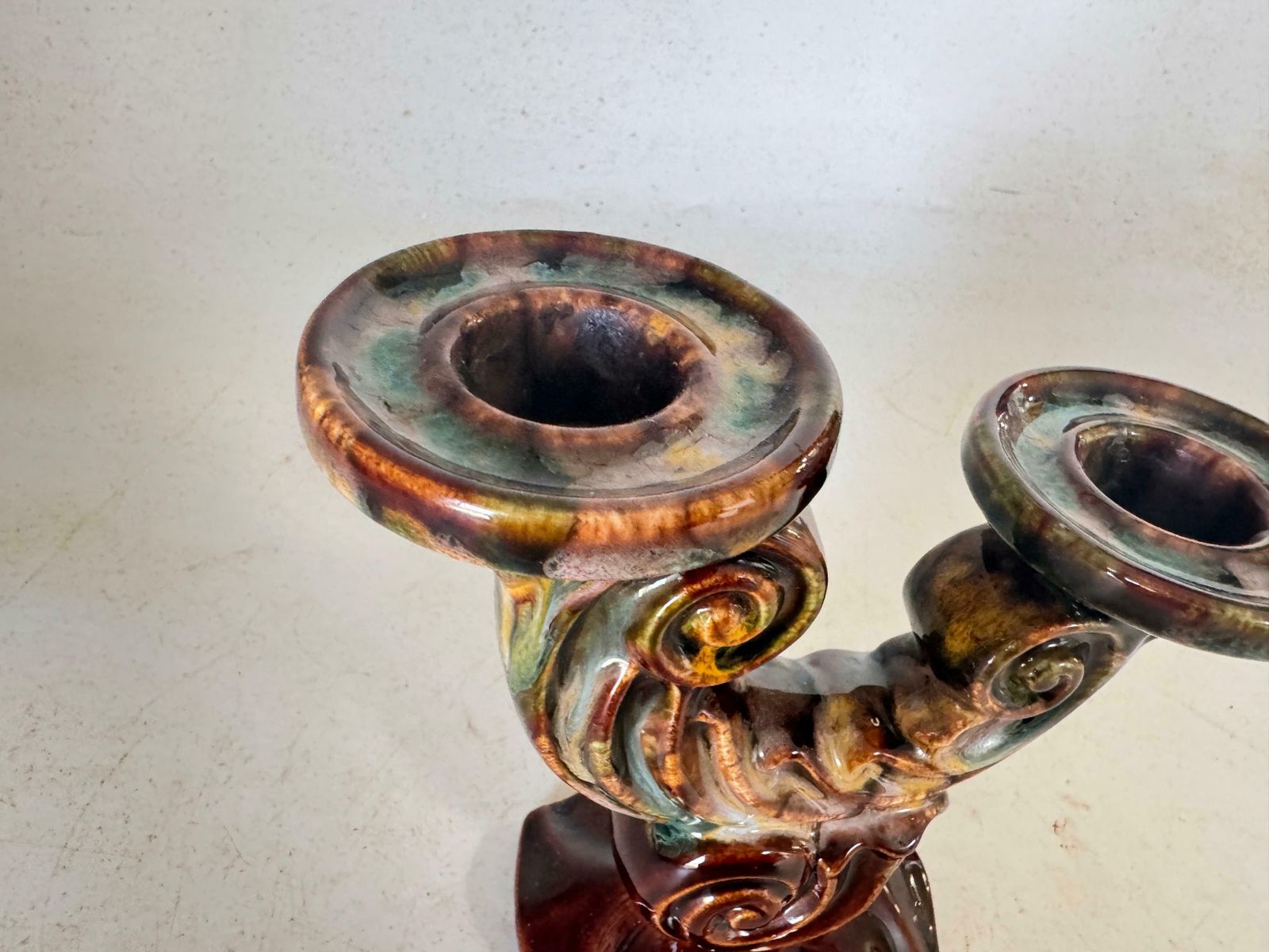 Ceramic Candleholderor Candlestick By Saint Jean Ceramic France 1970 photo vintage