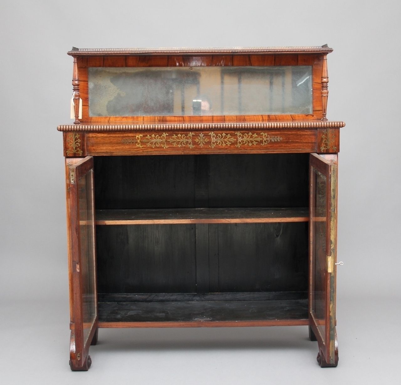 Regency Rosewood And Brass Inlaid Chiffonier photo furniture
