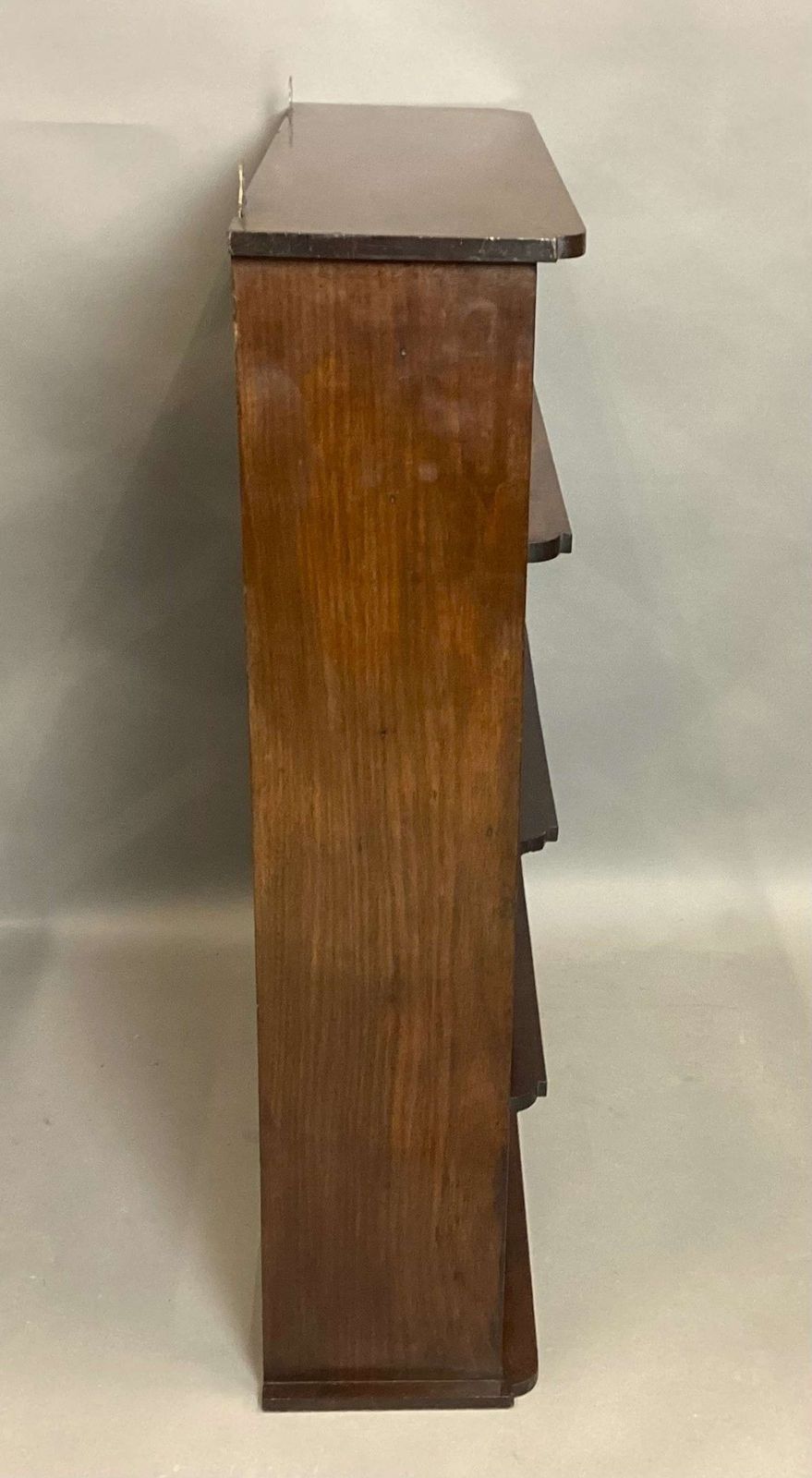 photo buy Good Regency Mahogany And Brass Hanging Wall Shelves