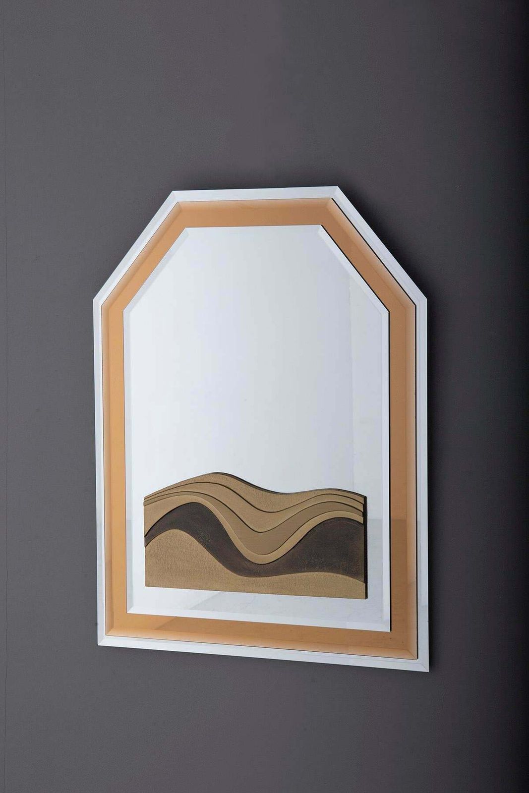 Italian Wall Mirror Sculpture By Luciano Frigerio photo furniture