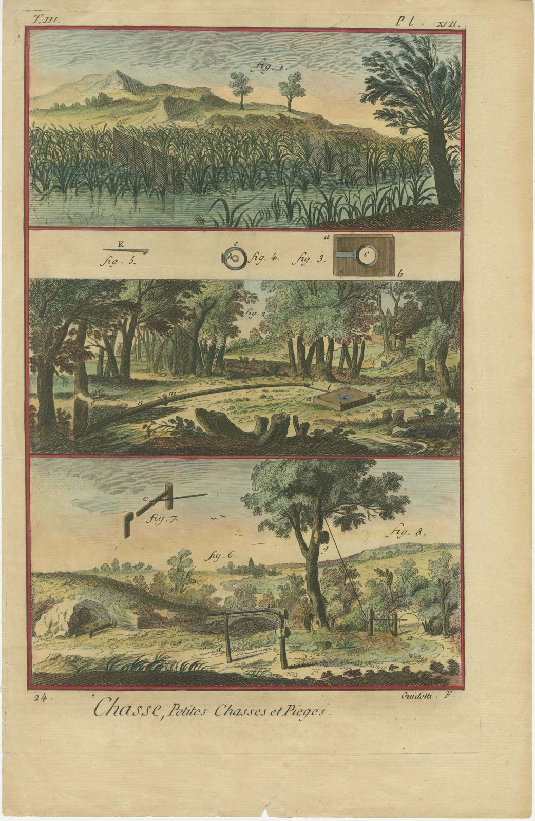 Engraving Of Various Hunting Traps, Published In 1793 photo furniture