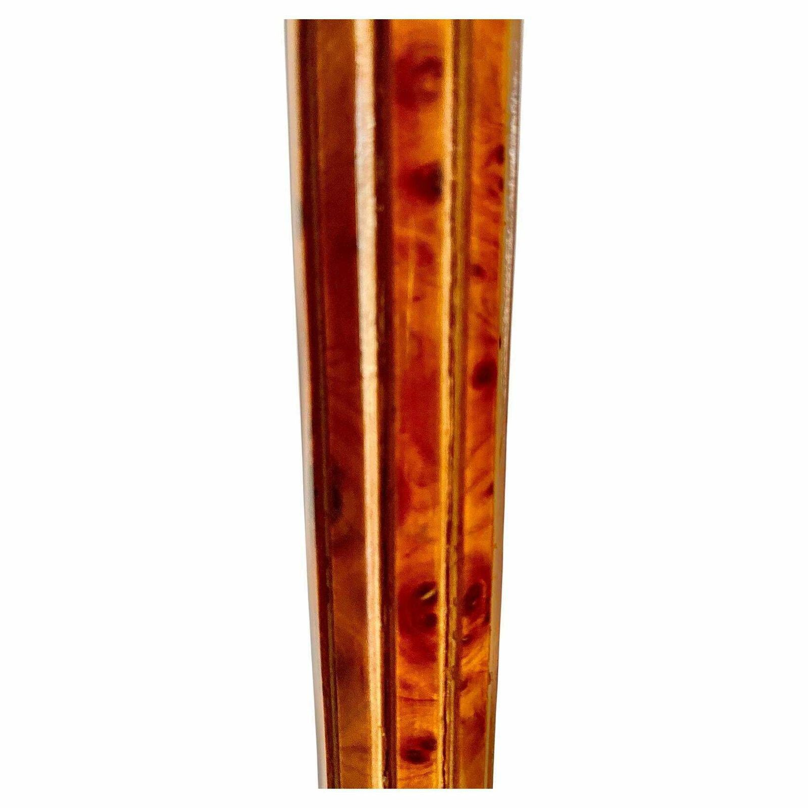 Steel Floor Lamp And Murano Glass Shade, Leucos, Italy 80s photo vintage