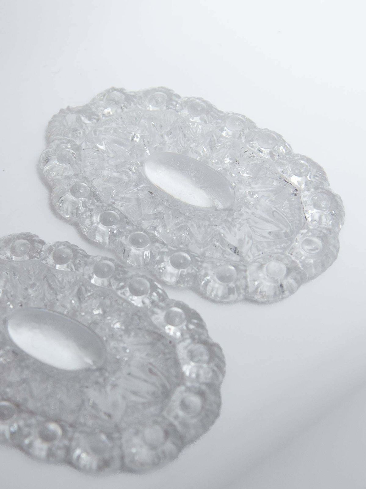 photo furniture Massive Rosette Crystal Glass Chandelier, 1970s Belgium