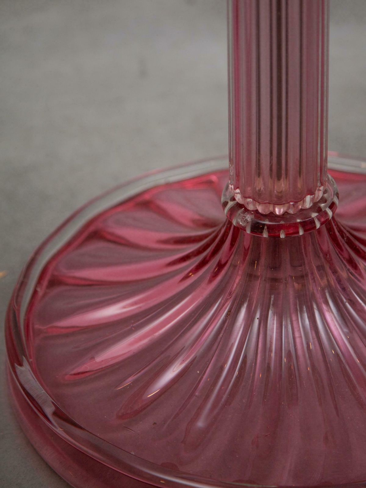 photo for sale Barovier E Tosso Pink Art Glass Floor Lamp, Murano Blown Glass, 1950s, Italy