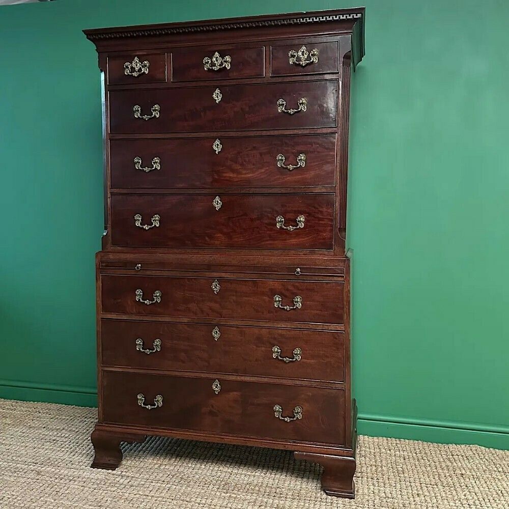 Superb Quality Large Georgian Mahogany Antique Chest photo furniture