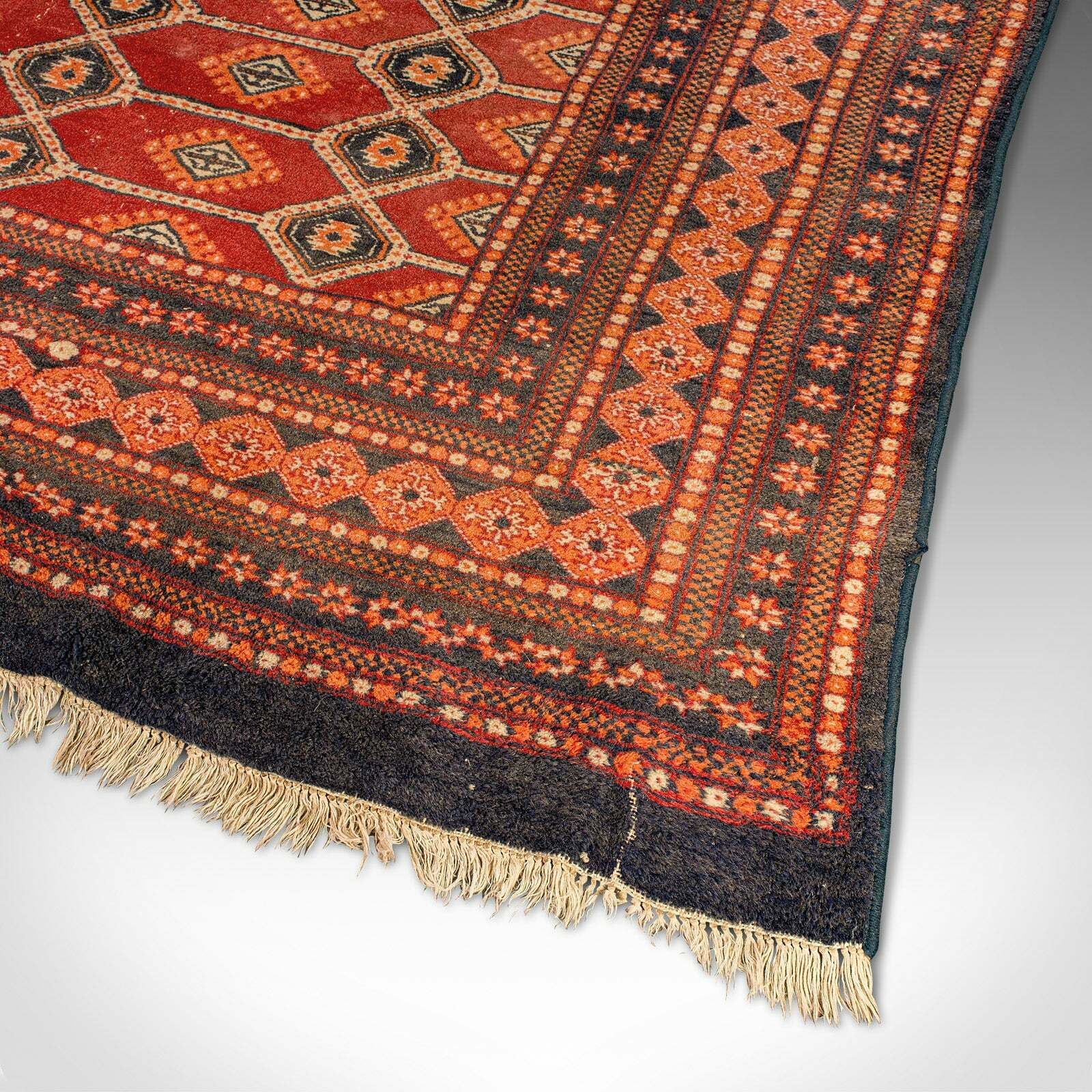 Large 10' Vintage Bokhara Rug, Middle Eastern, Woven, Hall, Living Room Carpet photo vintage