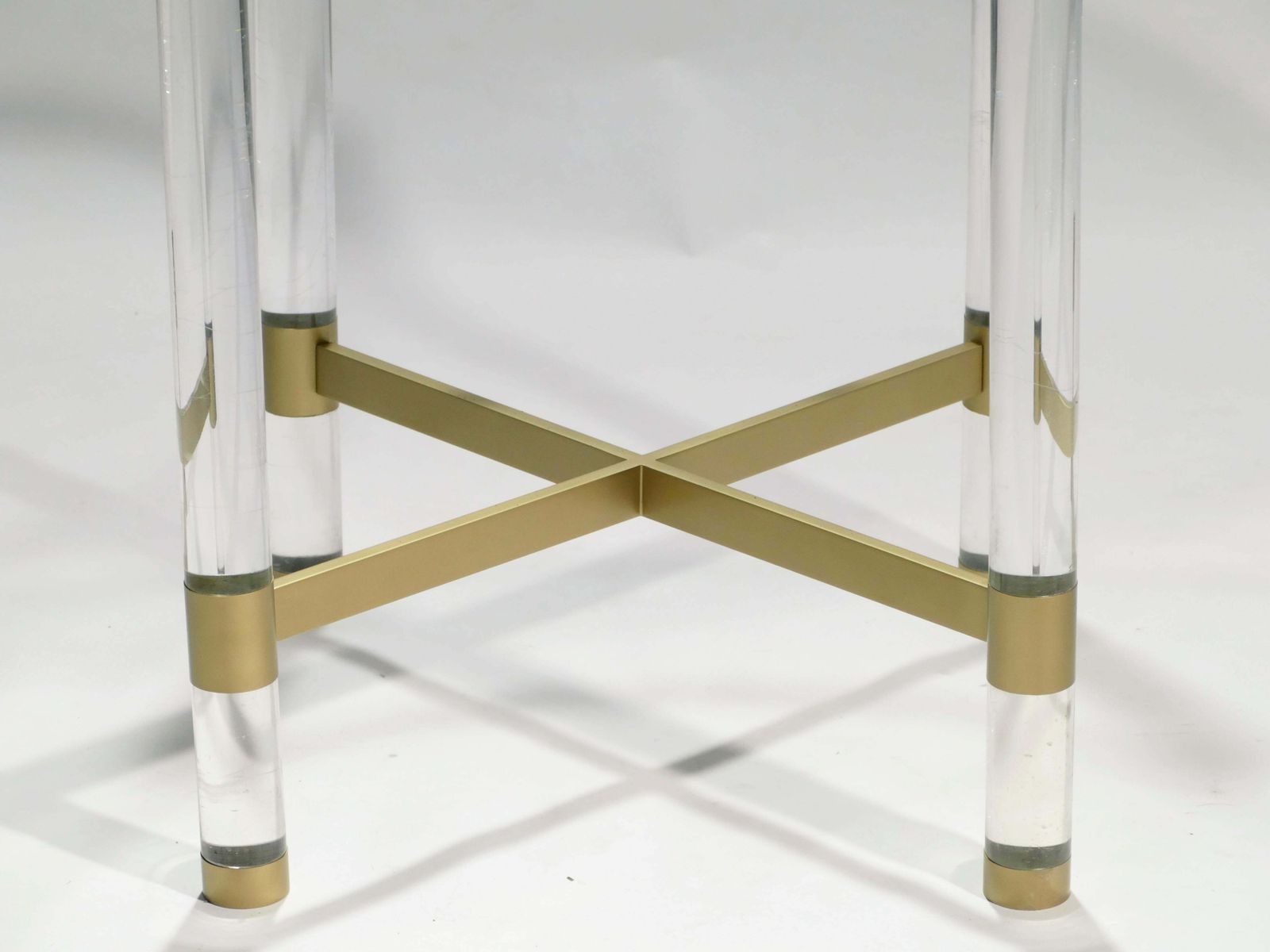 photo for sale Table à manger en laiton et Lucite par Sandro Petti pour Metalarte, années 1970