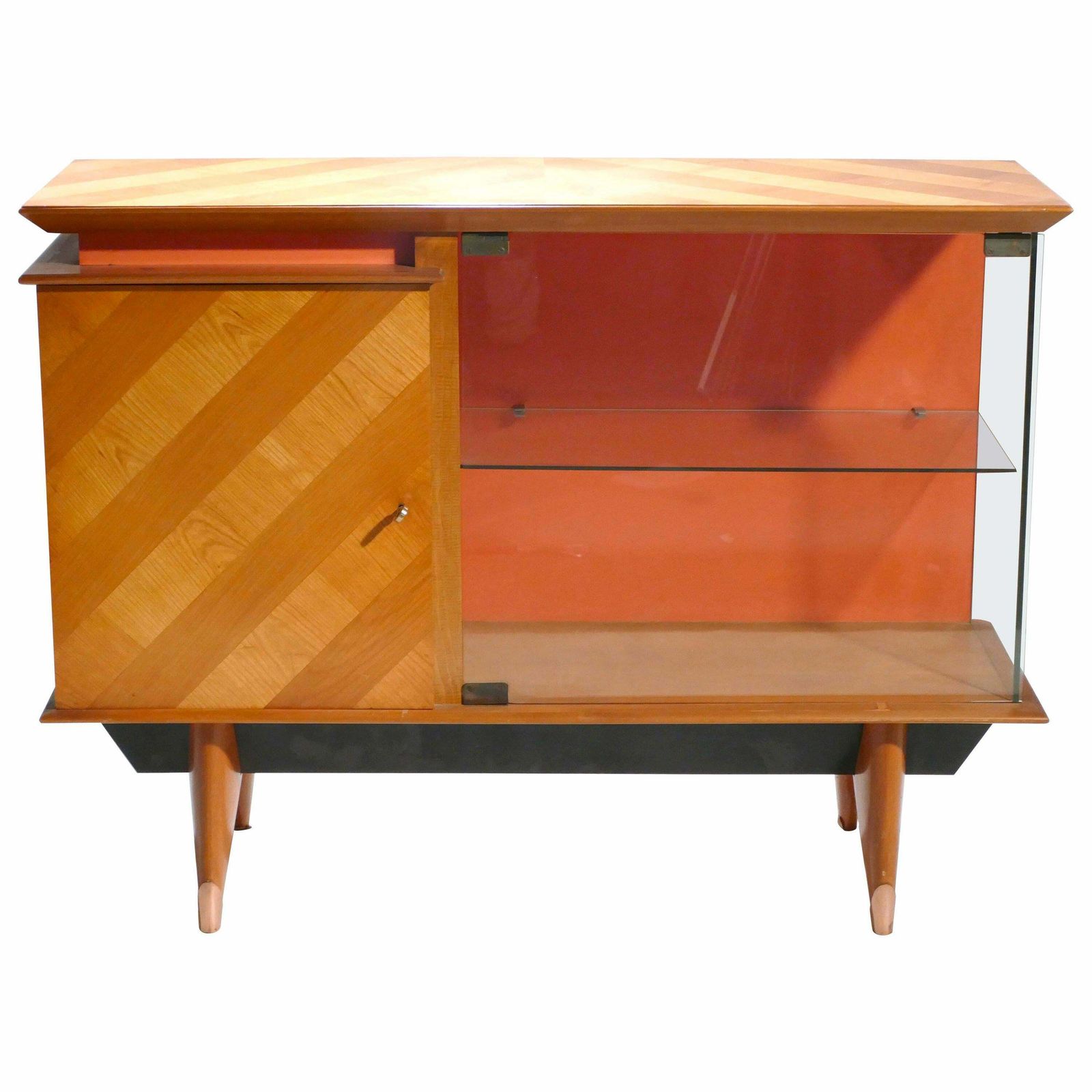 Vaisselier moderniste français mid-century, années 1950