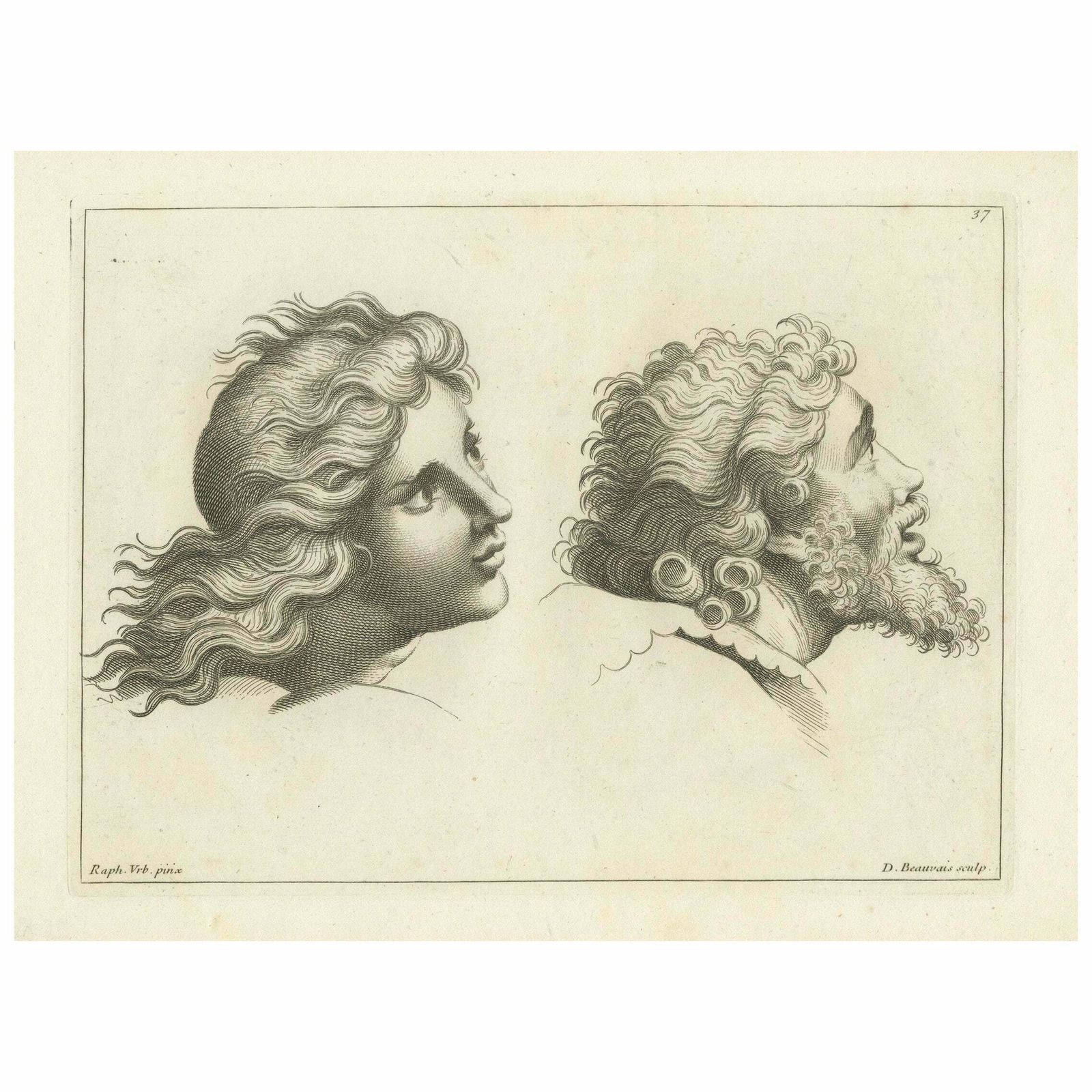 Echoes Of Antiquity: Youth And Wisdom By Beauvais, 1740