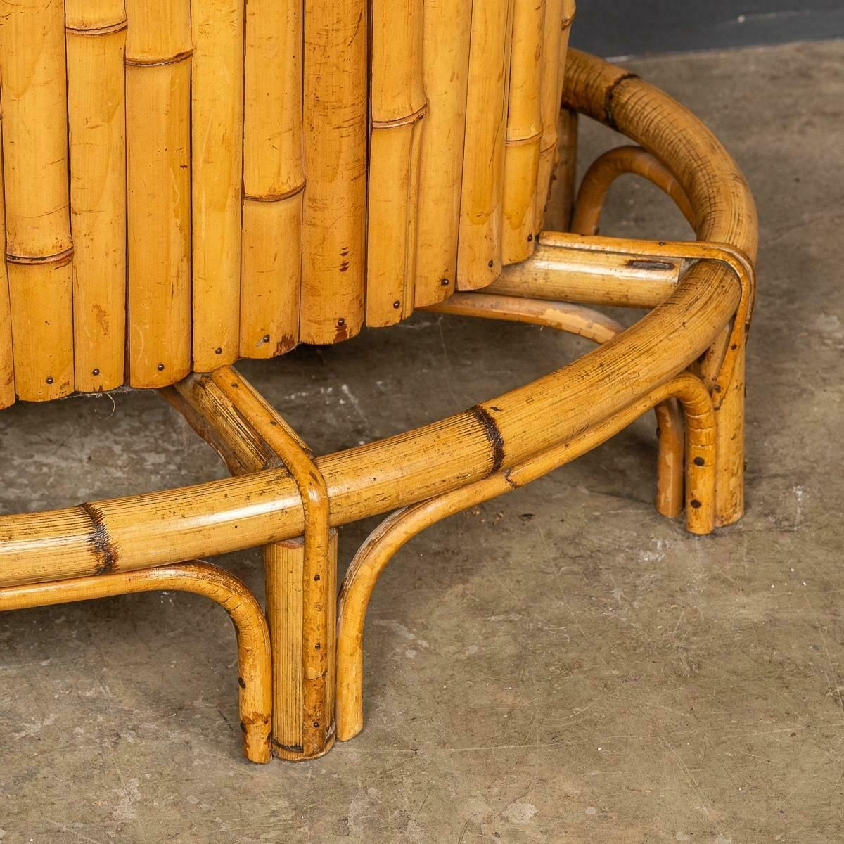 photo furniture 20th Century Italian Standing Bamboo Tiki Bar C.1960