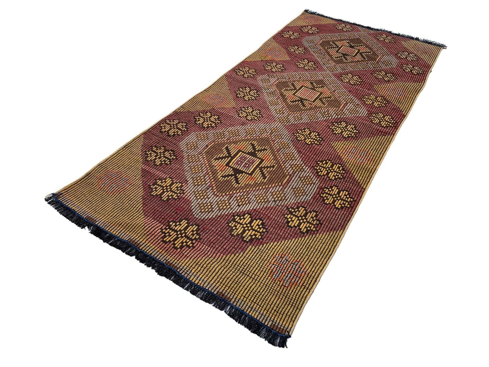 Traditioneel Turks Mini Kilimkleed, Vintage Anatolisch Turks Kelim 226 X 100 Cm photo furniture