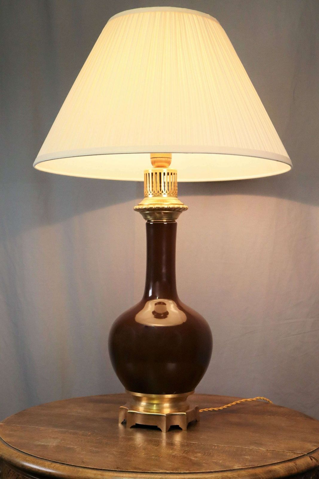 Hollywood Regency Chinese Asian Vintage Porcelain De Paris French Table Lamp (St.72) photo 218.0