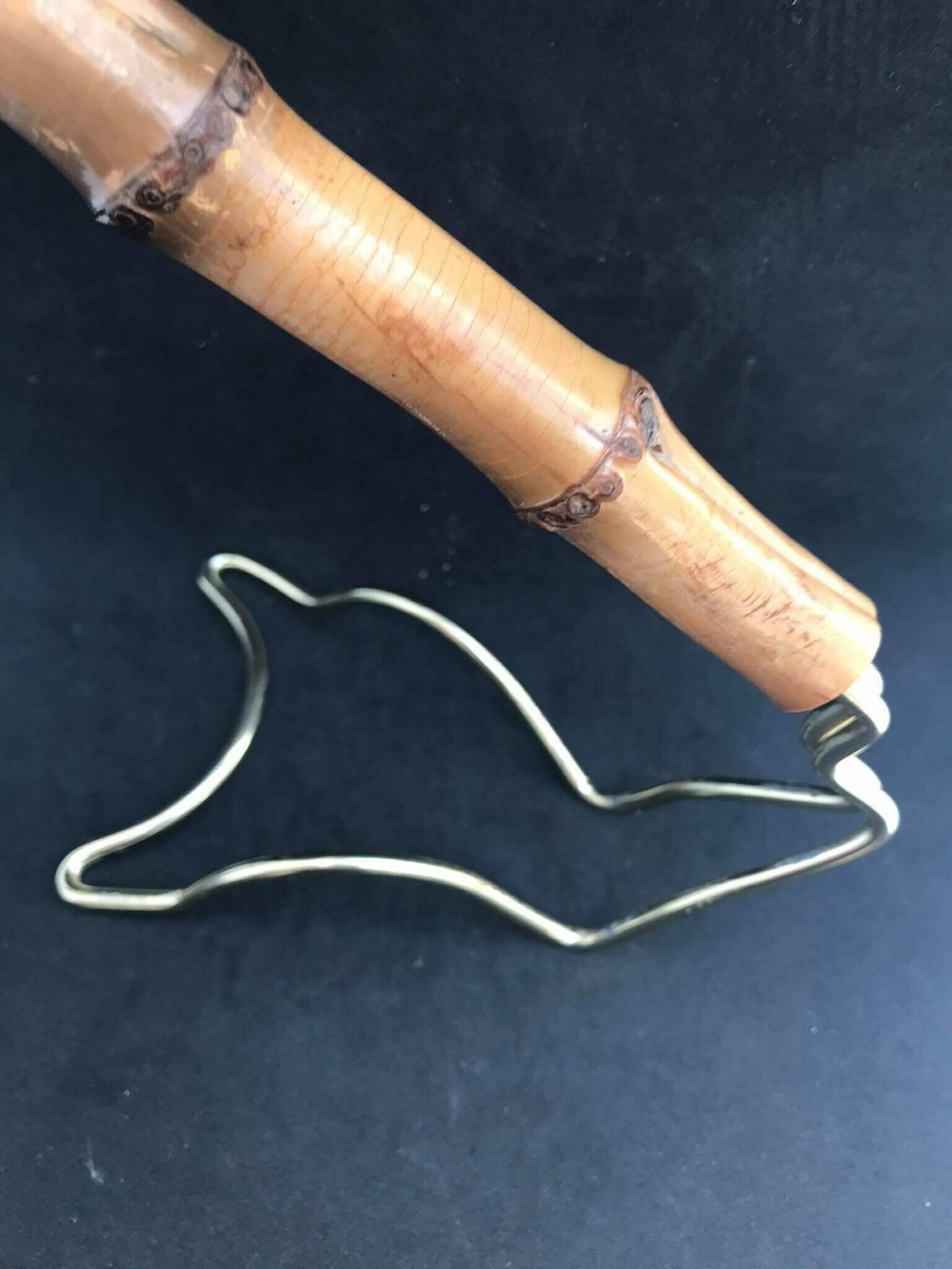 Wine Stand Bottle Holder Wine Pourer Stand Caddy Gold Light Wire And Bamboo On The Handle, 70s Bar Cart Hollywood Regency Gift For Him photo 144.0