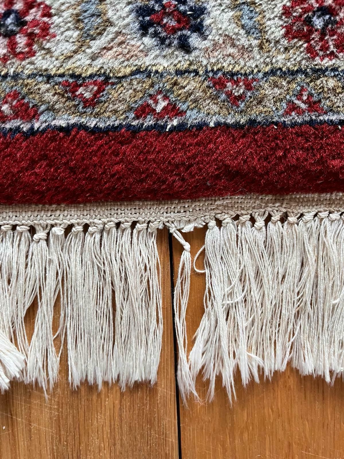 Vintage Hand Made Rug Wool Red Large Carpet From Liberty photo for sale