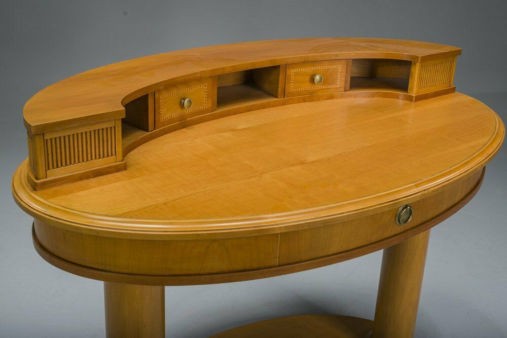 photo vintage Biedermeier Dressing Table & Armchairs From Selva, Italy, Set Of 2