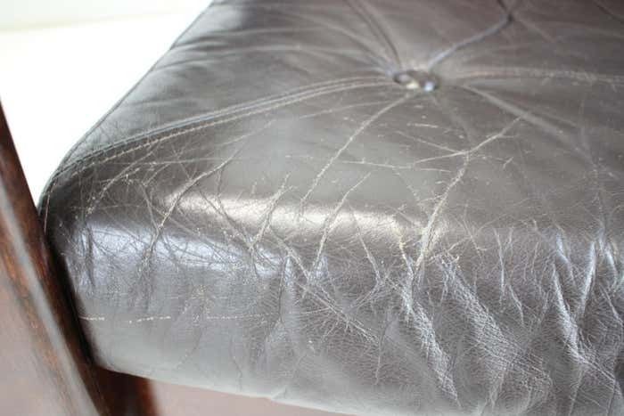 photo for sale 1960s Pair Of Scandinavian Leather Armchairs