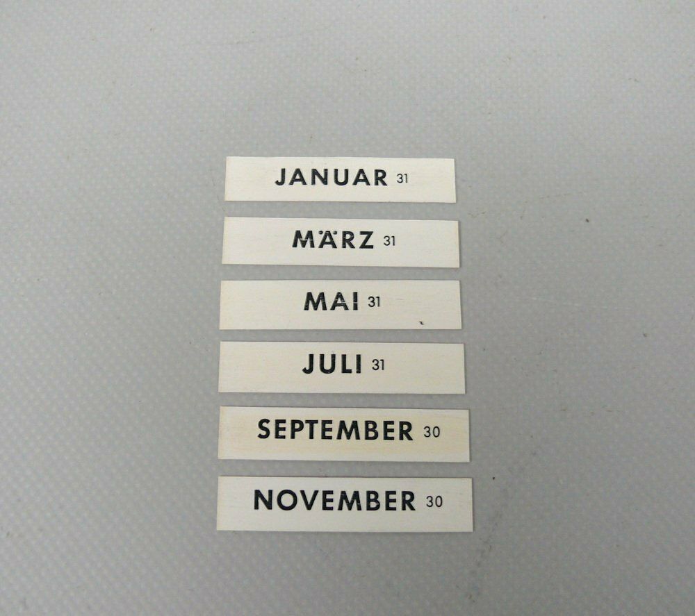photo for sale Bauhaus Eternal Calendar In Brass By Jakob Maul, 1930s