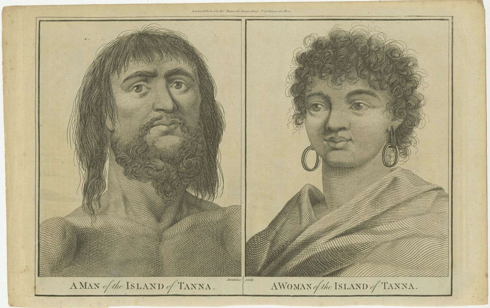 Diversity Of Tanna: Portraits Of A Man And Woman From Vanuatu’s Isle, Ca.1785 photo furniture