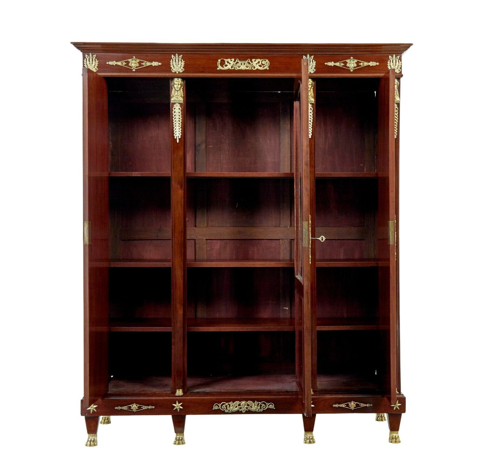 photo furniture Late 19th Century French Empire Mahogany And Ormolu Cabinet