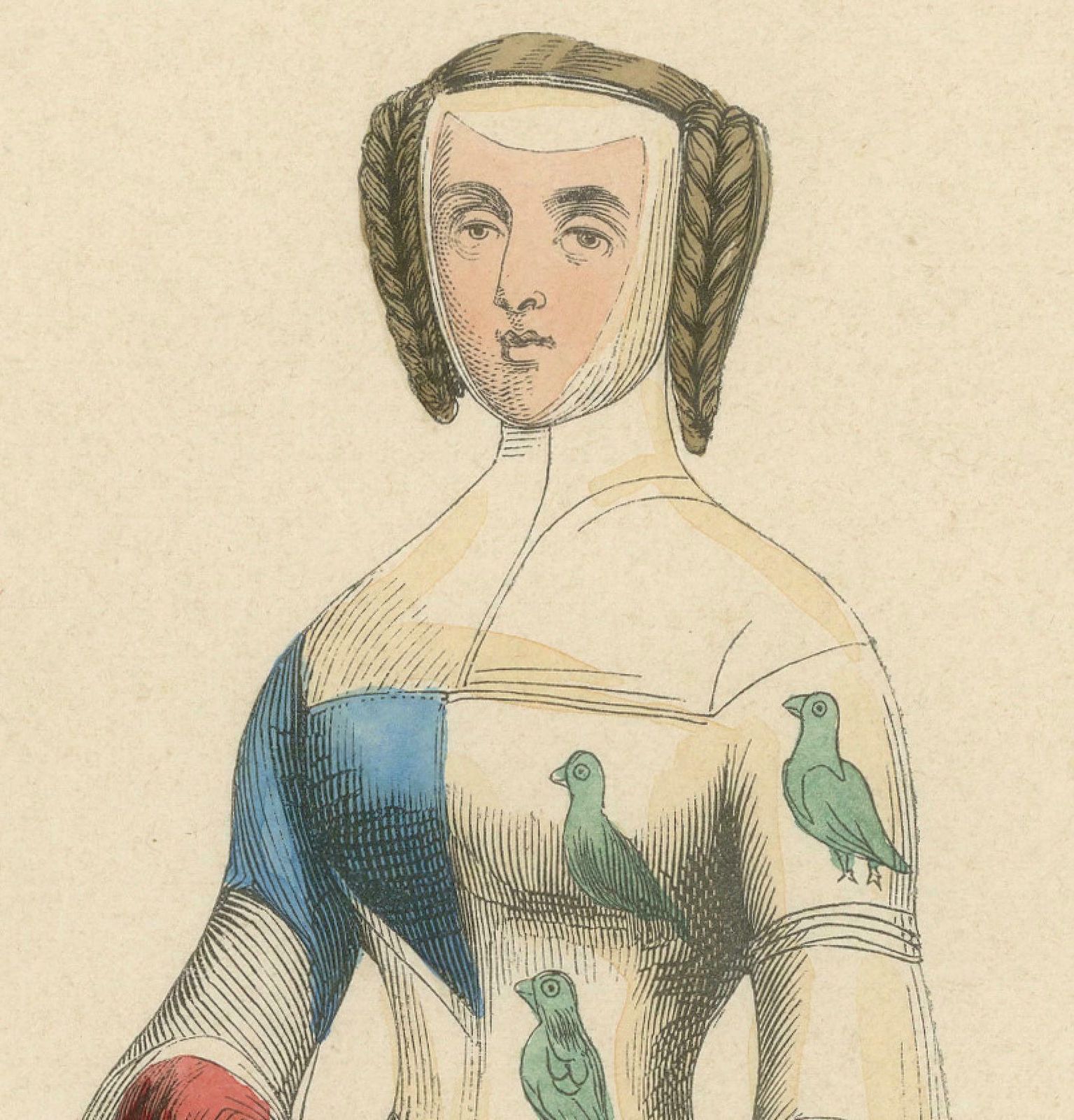 Courtly Refinement: A Lady In Waiting To The Dauphine Of Auvergne, 1847 photo Art