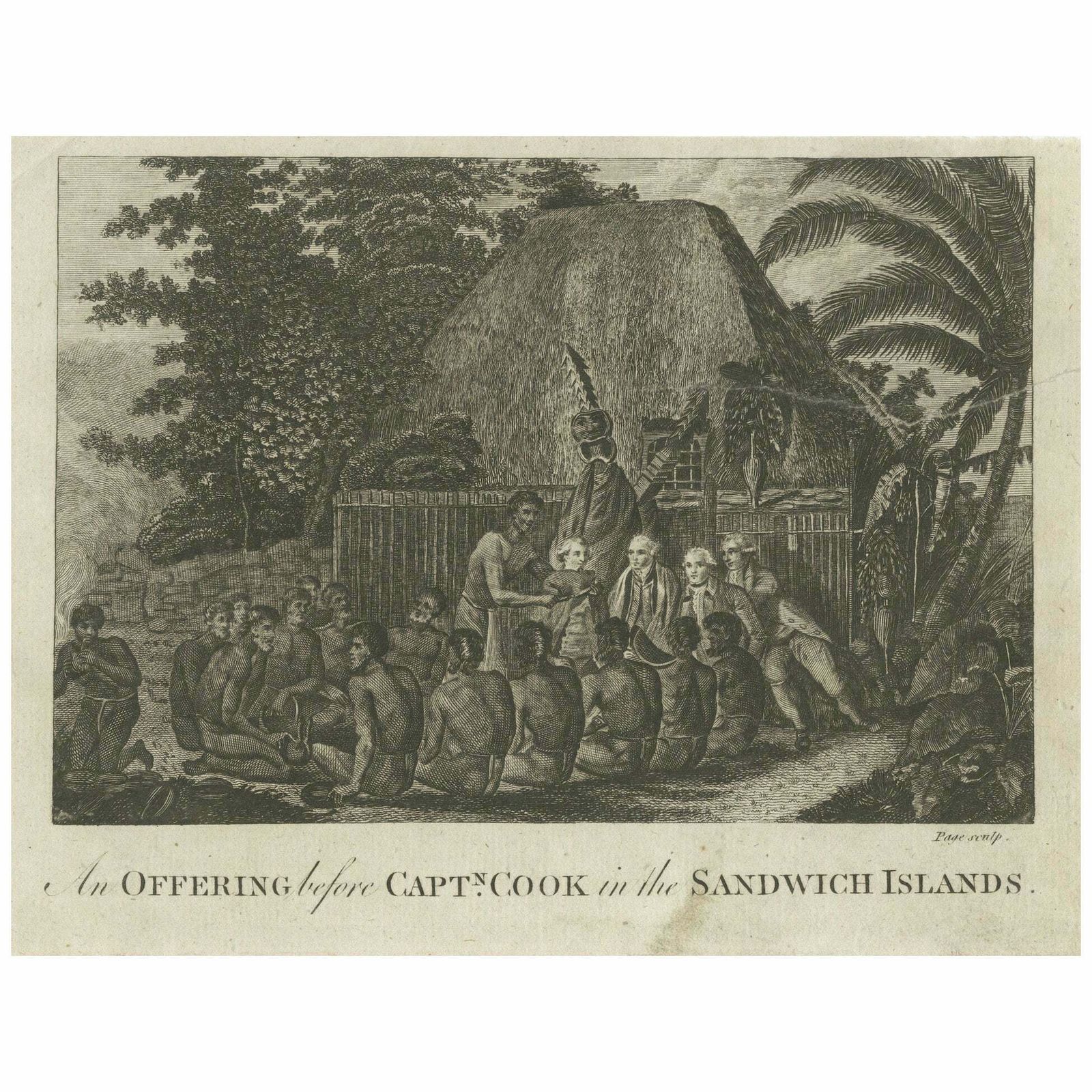 Ceremonial Tribute To Captain Cook In The Hawaiian Archipelago, Circa 1790