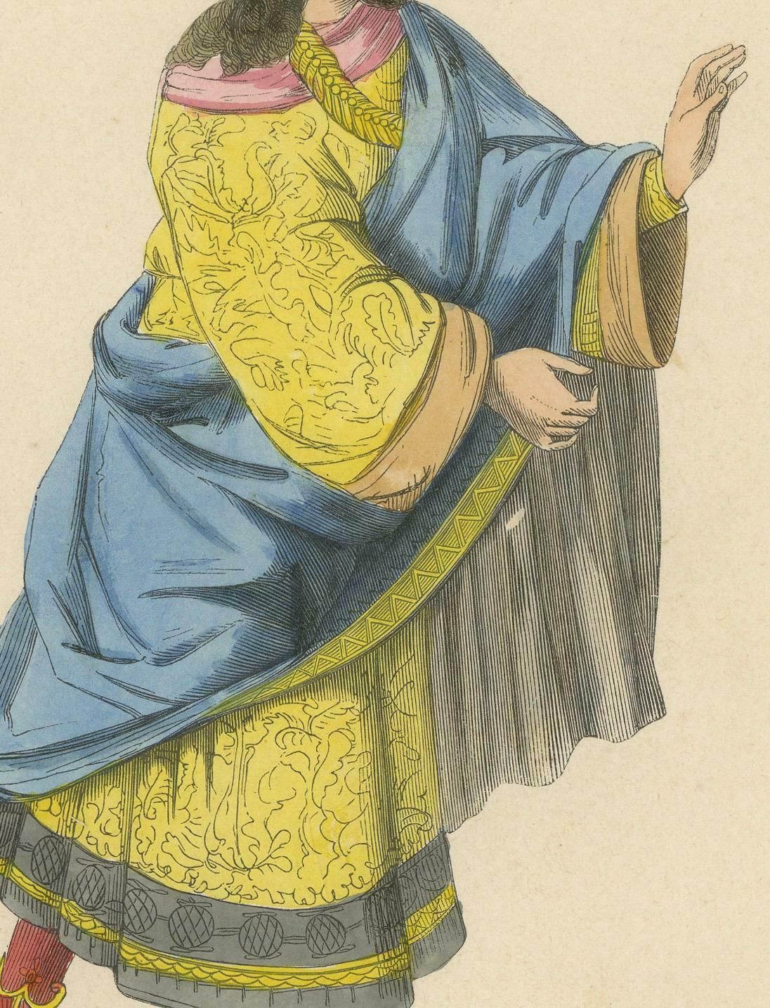 Imperial Majesty: Emperor Frederick III In 'Costume Du Moyen âge, 1847 photo for sale