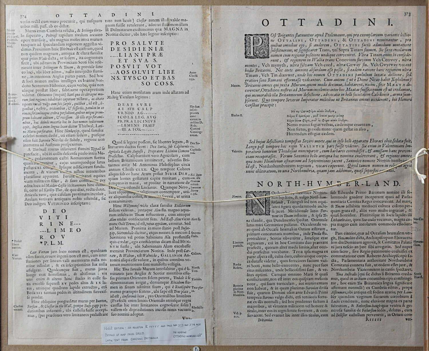 Joan (Johannes) Blaeu Map Of Northumberland By Joan Blaeu 1662 photo 750.0