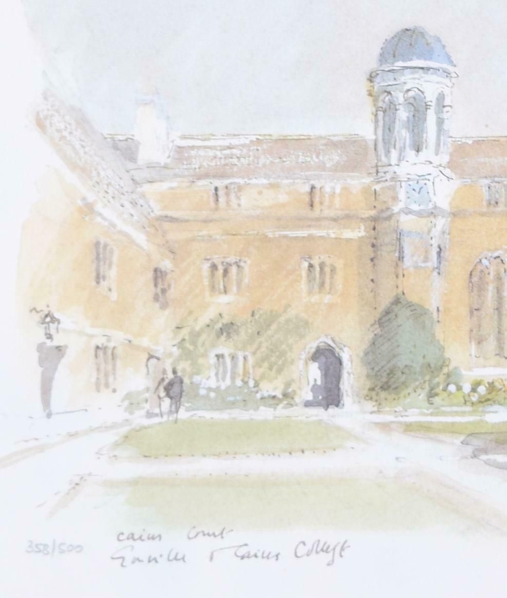 Gonville And Caius College, Cambridge Lithograph By Hugh Casson photo furniture