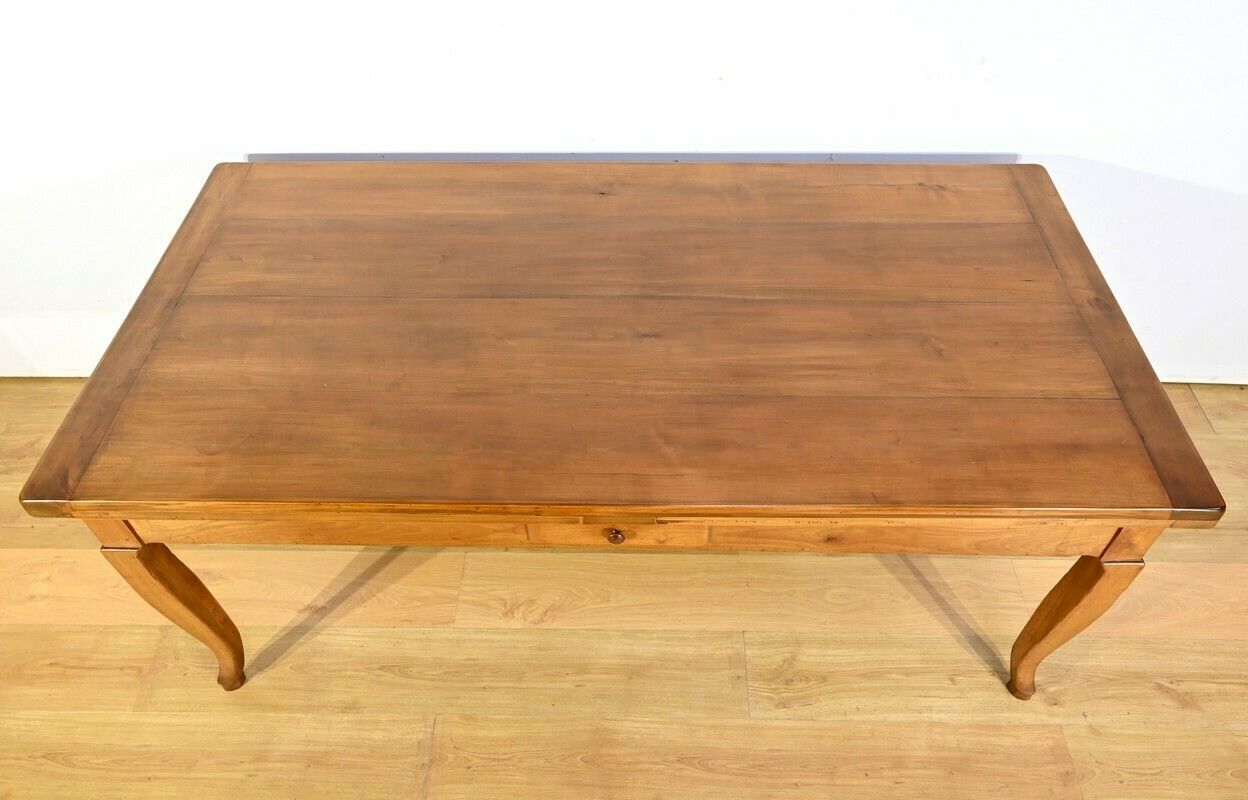 Regional Cherry Wood Table, Louis XV Style – Mid 19th Century photo 4286.12903269