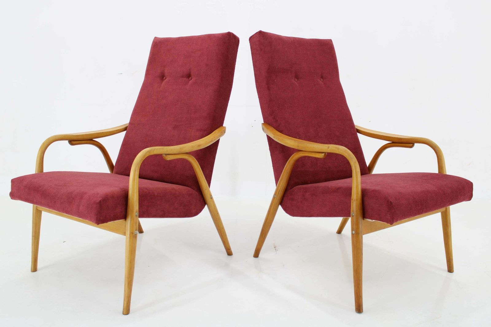 1960s Antonin Suman Pair Of Restored Armchairs photo Furniture