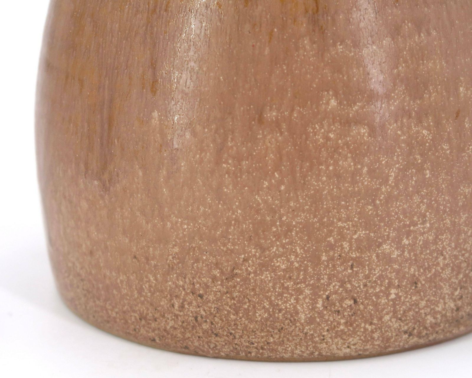 French Brown Ceramic Table Lamp, Raffia Shade, 1970s / Stoneware, Beige, Boho Chic, Folk, Country photo for sale