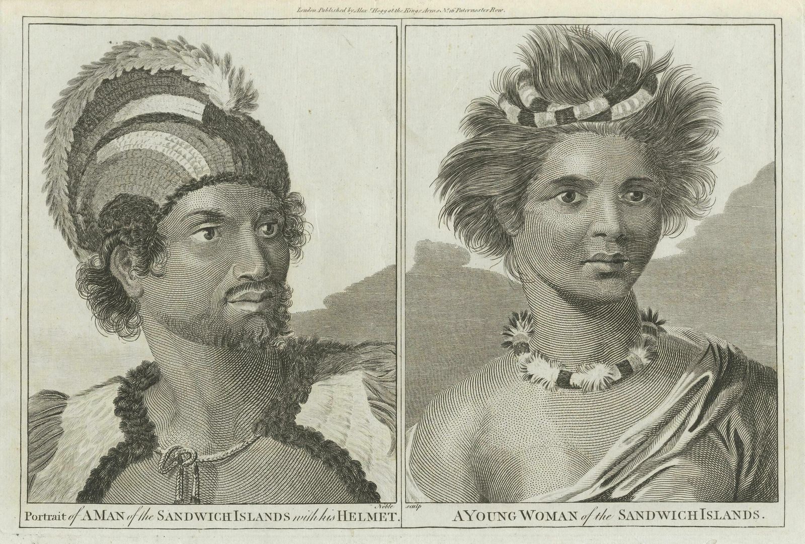 Regalia Of The Sandwich Islands: Portraits In Traditional Attire, 1790 photo vinterior