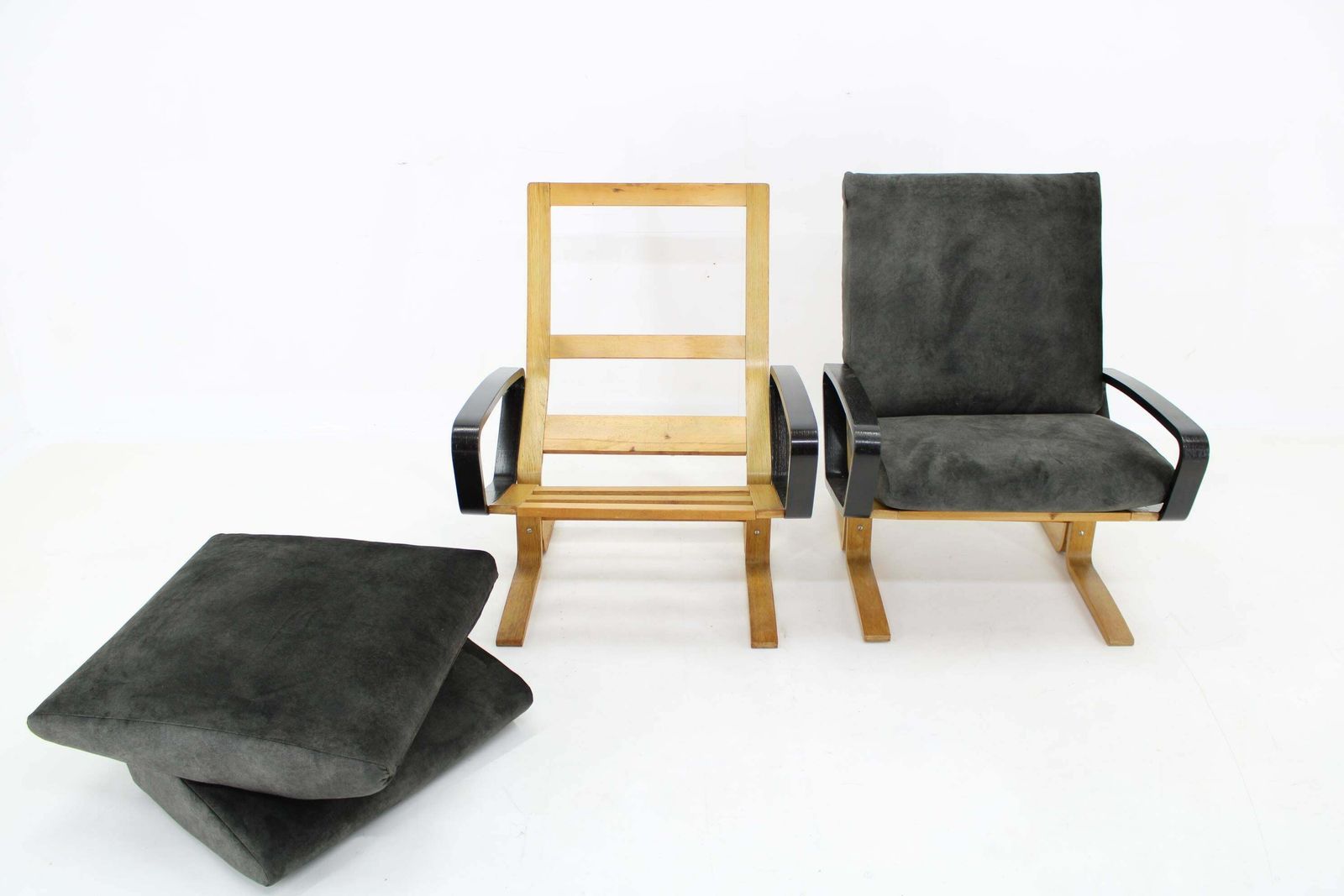 photo vinterior 1970s Ludvik Volak Armchair By Drevopodnik Holesov, Czechoslovakia
