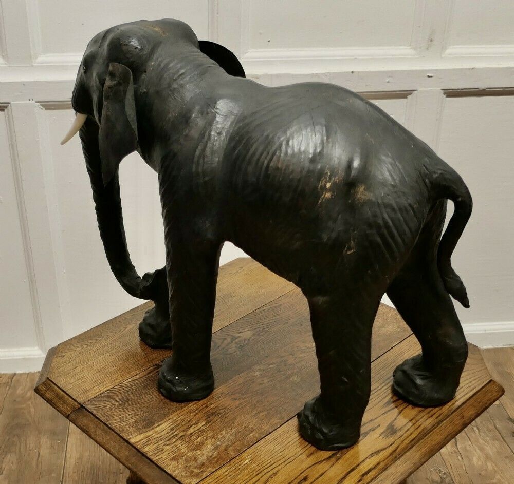 photo for sale Arts And Crafts Leather Model Of A Bull Elephant